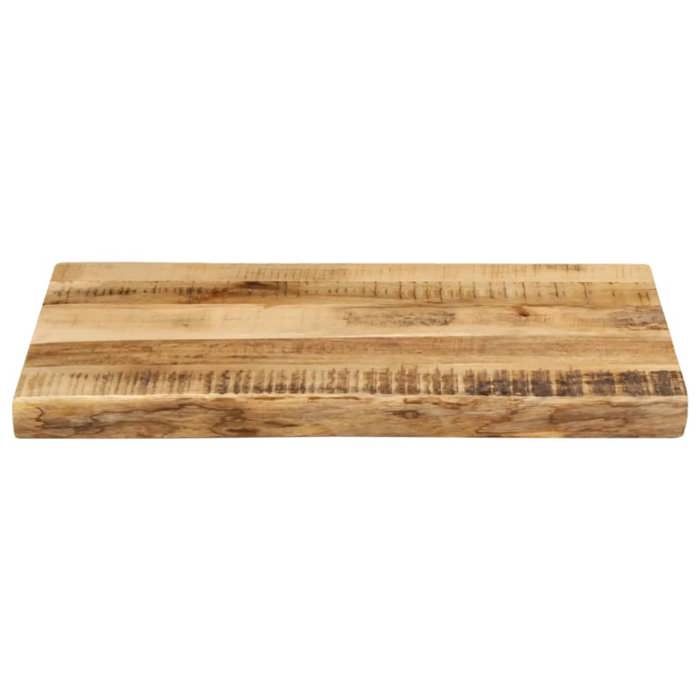 VidaXL Dessus de table bord vivant 50x40x2,5 cm bois de manguier brut, dessus de table en bois, dessus de table d'appoint, 370655