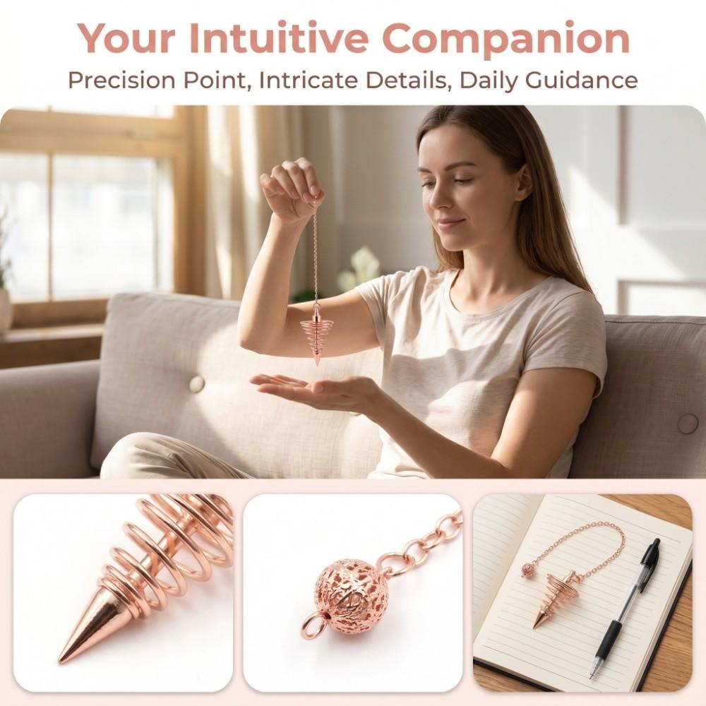 Copper Plated Chakra Pendulum Ornament 1.65x0.86 in Meditation Pendulum Personal Use