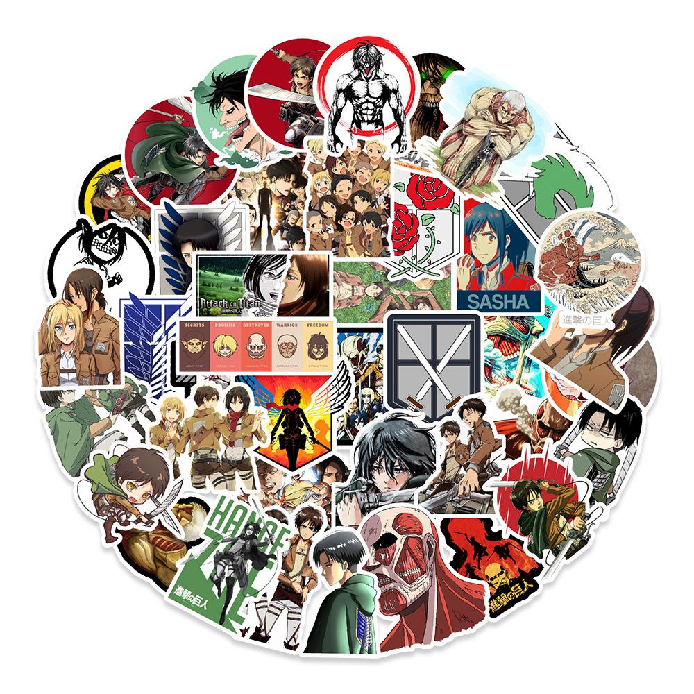 

50 Cartoon Stickers Car Computer Suitcase Laptop Decoration Stickers Hand Account Graffiti