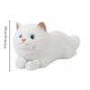 Cuddly Cat with Sound Soft Toy Huggable for Kids, Toddlers, Bedtime, Nursery Decor White