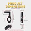 1/2pcs 3-Hole Motorcycle Handlebar Extension Bracket Universal for Truck ATV UTV Motorcycle LED Work Light Pole Installation