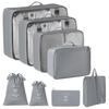 Travel Storage Bag Set - 7-Piece Multi-functional Compartment Bags for Clothes & Cosmetics