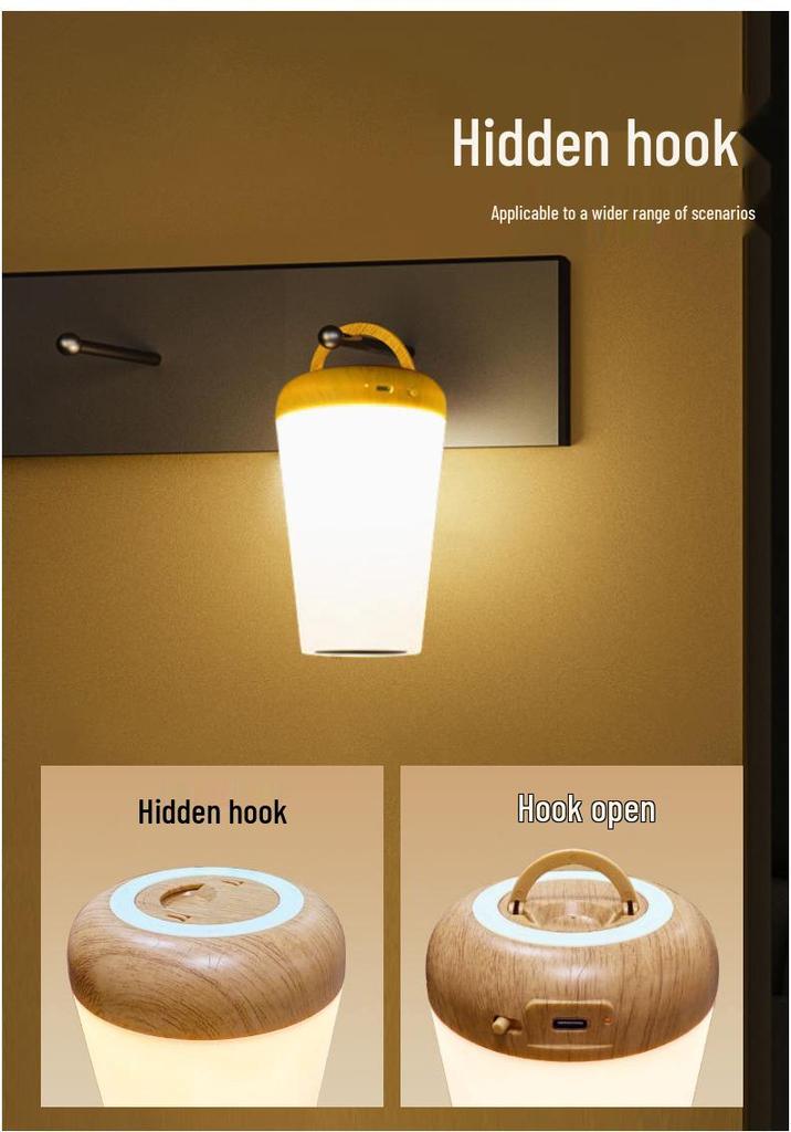 Rechargeable RGB LED Desk Lamp: Creative Night Light for Home, Study, Bedroom or Bedside