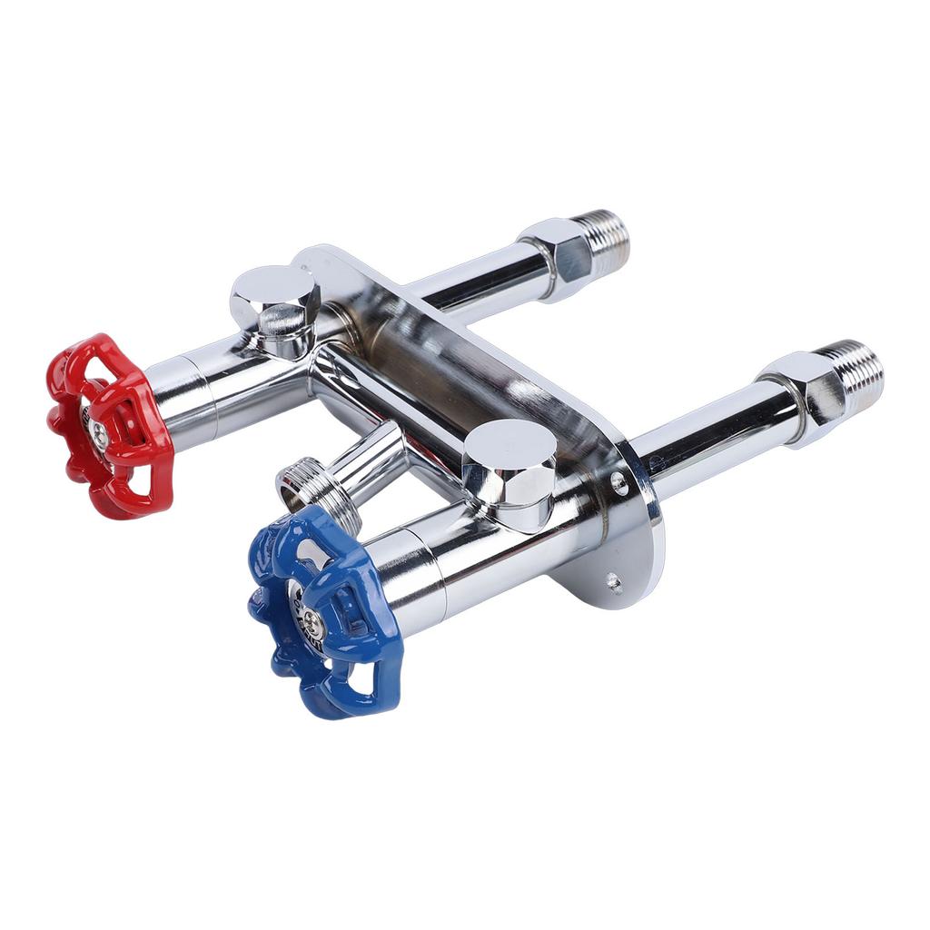 Grifo de Agua Sin Escarcha 3/4 Macho GHT Latón Antihielo Grifo de Agua Caliente Fría para Exteriores