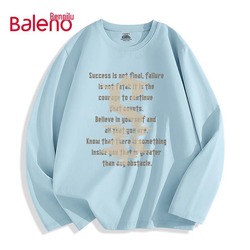 Baleno Men s American Style Heavyweight Long Sleeve T-Shirt 2XL