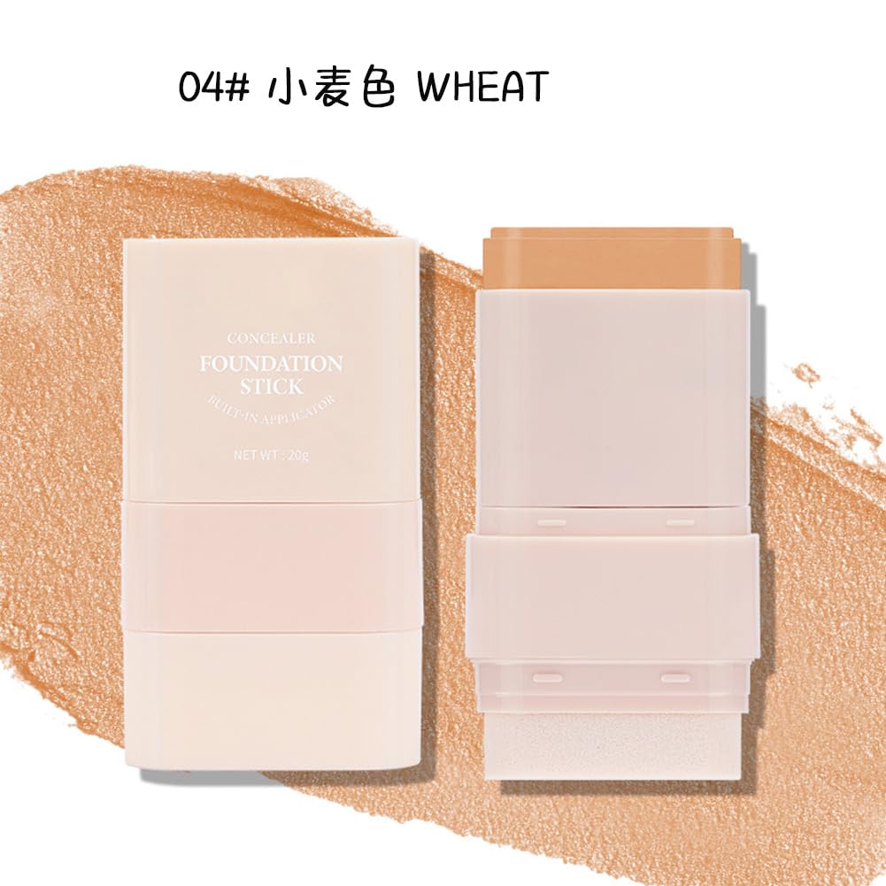Korean Cosmetics Foundation Stick with Foundation Stick for Women and Men with Brush Double Head Multiple Uses with One High Easy To Waterproof and