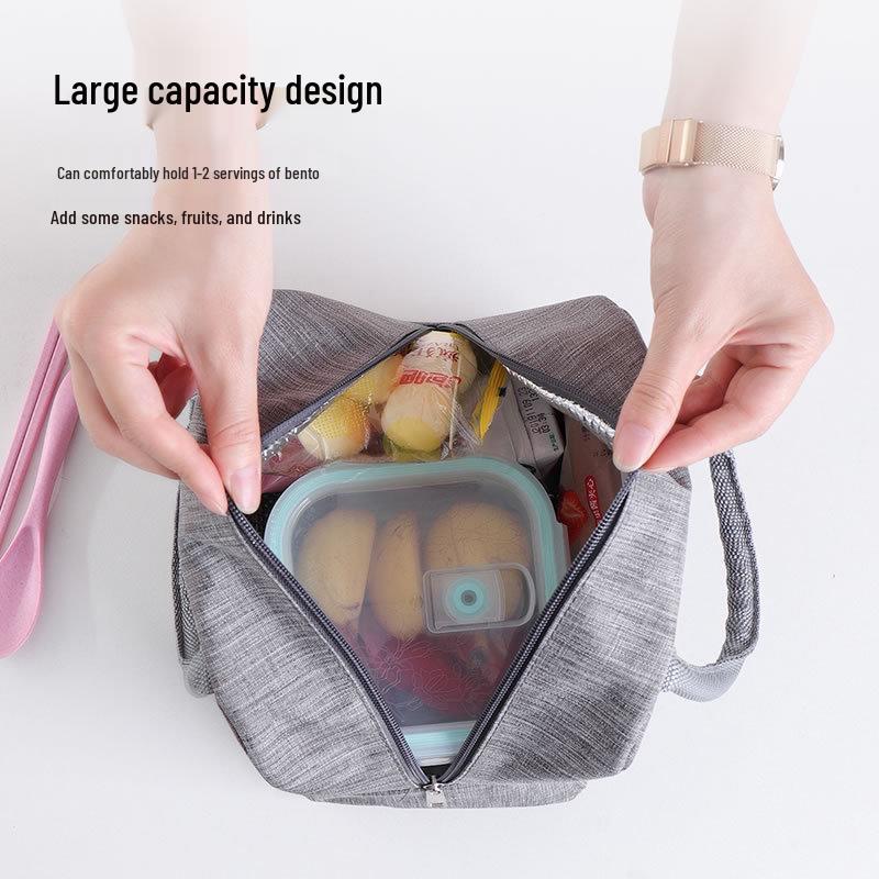 Waterproof Bear Insulated Lunch Tote for Kids - Thickened Oxford Cloth Bento Bag