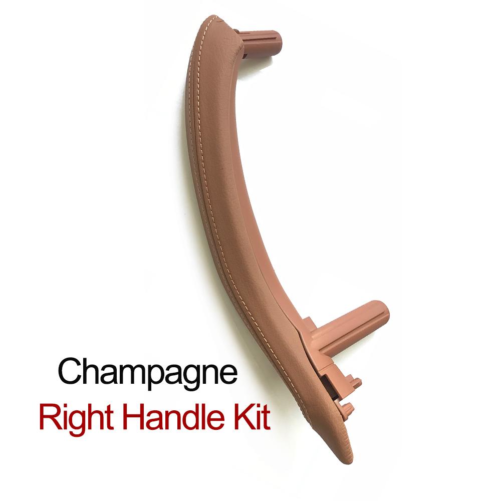 Upgraded Left Right Interior Door Handle Assembly with Outer Leather Cover For BMW X5 X6 F15 F16