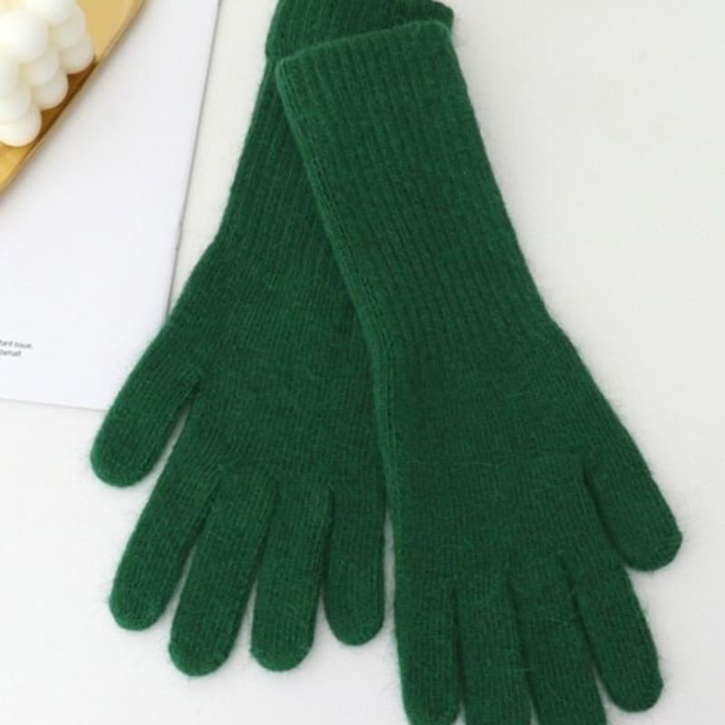 Mănuși tricotate din blană de iepure LALA