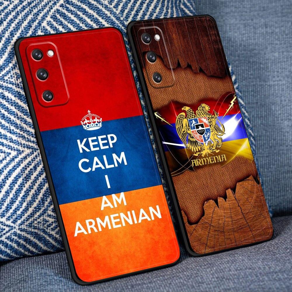 For Samsung Galaxy S20 FE 2022 S10e S22 Ultra 5G S21 Plus S8 S10 S9 S7 Armenia Armenians Flag Silicon Coque