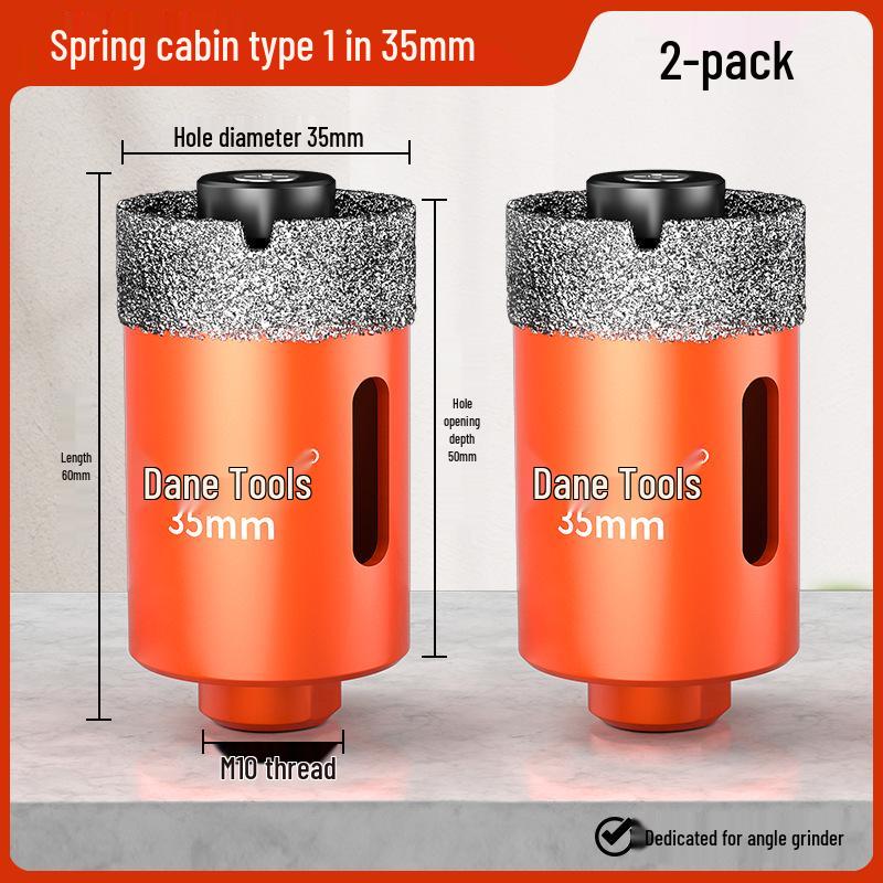 Dane Spring Tile and Stone Hole Enlarging Tool for Dry Cutting