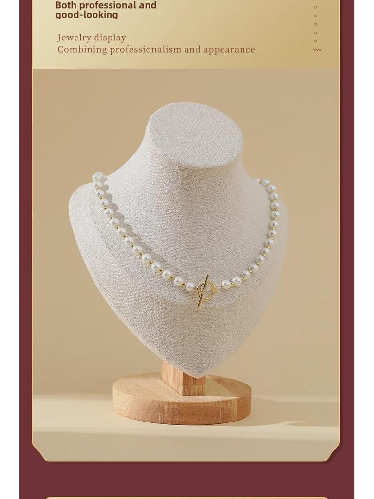 Fabric Multicolor Tapered Neck Jewelry Display Stand