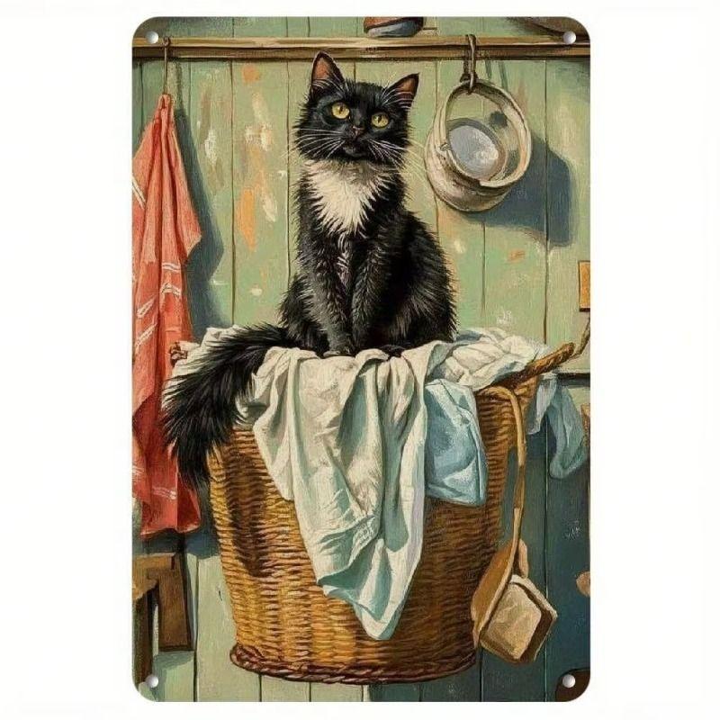 Retro Metal Sign Tin Poster Wall Art Home Decor for Living Room Balcony