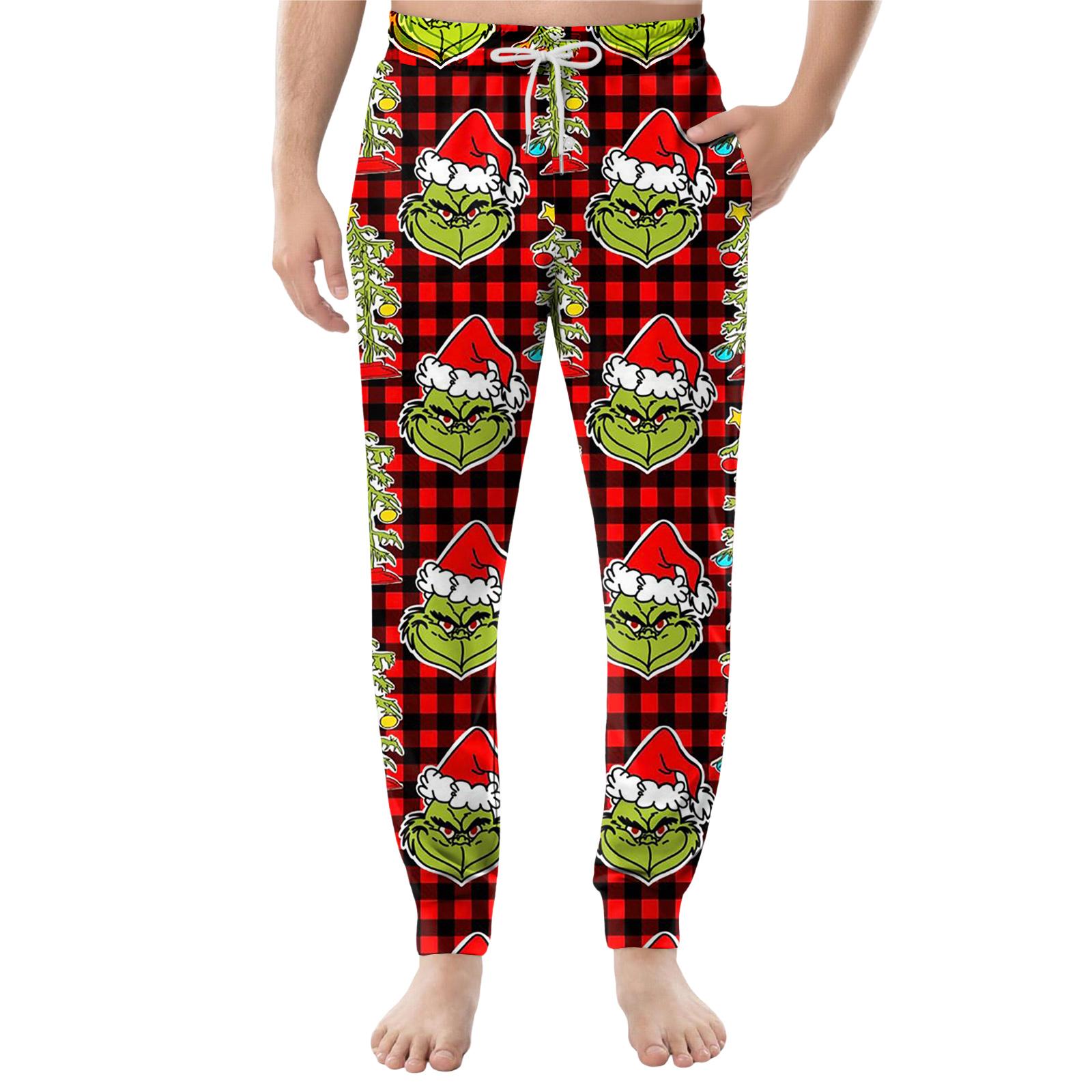 

Мужские повседневные брюки с карманами на кулиске и манжетами, домашние брюки для сна XXL винный