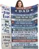 Perfect Gifts to Dad Blankets for Father's day Mother's Day Anniversary Birthday for Mom Son Daughter Grandpa Grandma Aunt Throw