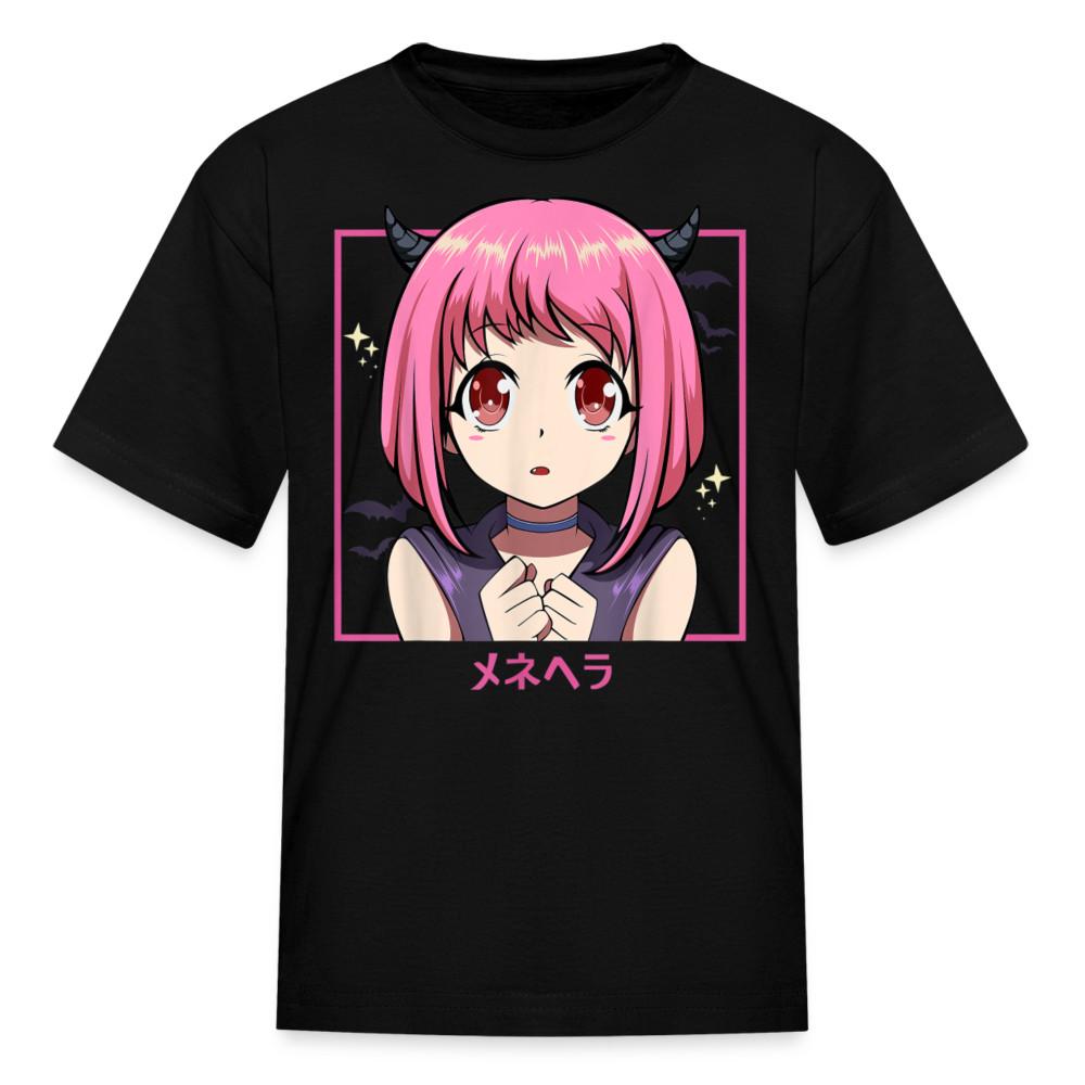 

Cute Demon Japanese Anime Girl Punk Evil Shirt - Kawaii Youth / Kids T-Shirt 2XL