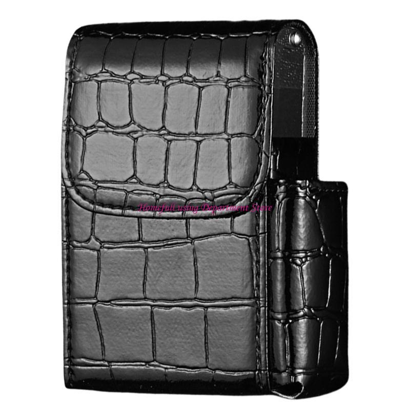 PU Leather Cigarettes Storage Case Portable Holder Pocket Multifunctional Cigarettes for Daily Use