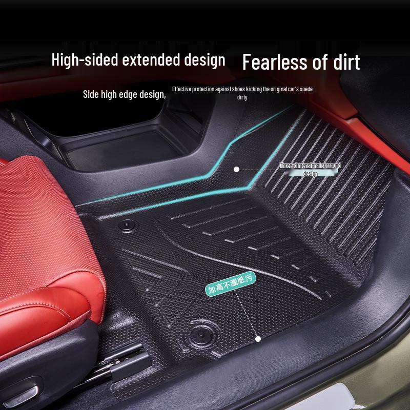 Changan CS75/CS55/Yidong PLUS 360° TPE Galaxy Car Floor Mats: Wear-Resistant & Durable.