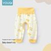 Youqi Baby High-Waisted Cotton Pants