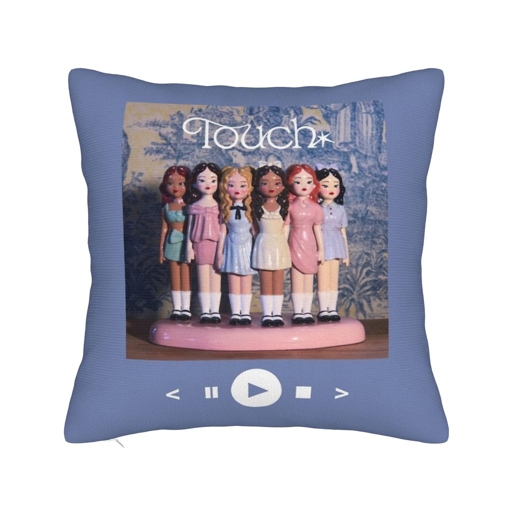 Daniela Katseyes Kpop Girl Group Pillowcase Printed Cushion Cover Gift Throw Pillow Case Cover Home Zipper