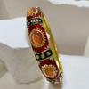 Widen Enamel Bracelet 1.4cm Faux Cat‑Eye Enamel Bangle Enamel Bangle  For Women / Adults