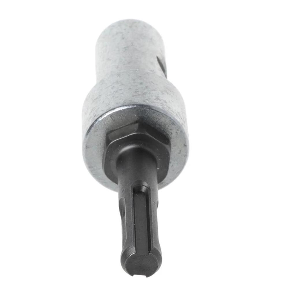 2 Slots Round Shank Drill Bit Adapter SDS Shaft for Arbor Connector Compatible with Electric Drills and For Earth Augers