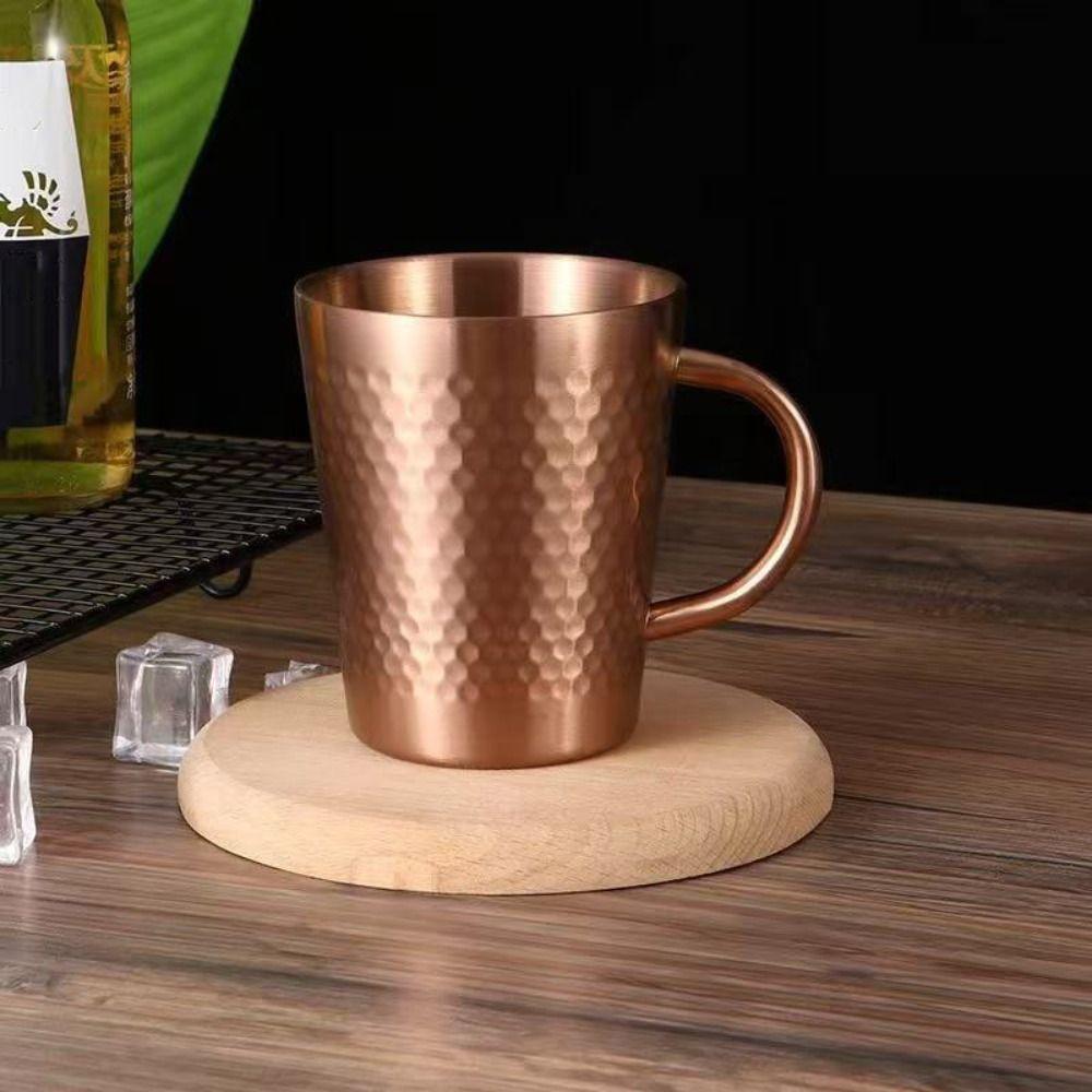 Doppelwandige Edelstahl-Trinktasse Tragbare Thermoskanne Edelstahl-Kaffeebecher für Zuhause