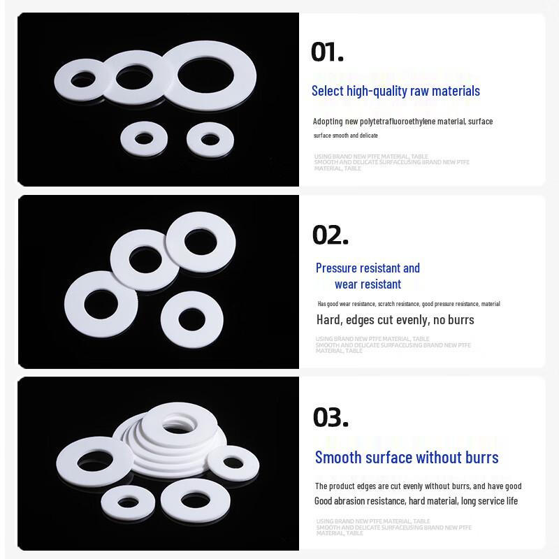 Järnfläns packning med PTFE-tätning