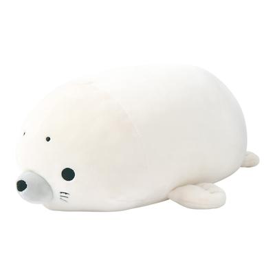 Livheart Polyester Bolster Cushion Marshmallow Aquamire Seal Fluffy and Squishy (Total Length Approx. 27cm) 48051-12