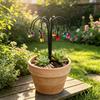 Glow-in-the-Dark Garden Lantern Stakes Colorful Lanterns Iron Art Miniature Lanterns Bonsai Vintage Rust-Resistant