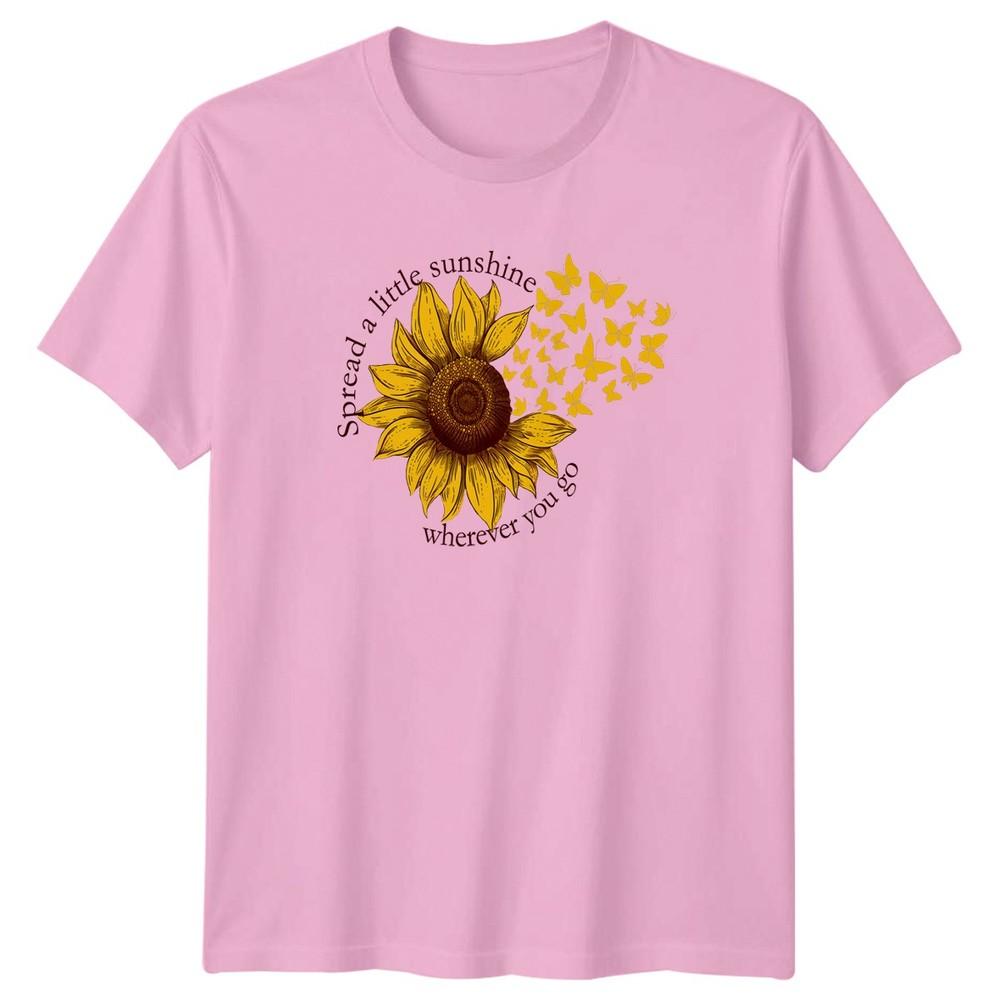 Spread A Little Sunshine Wherever TShirt Sunflower Nature Birthday Gift