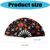 33cm Plastic Kung Fu Fan Halloween Party Decoration Prop Durable Lightweight Portable Gift For Cosplay Events