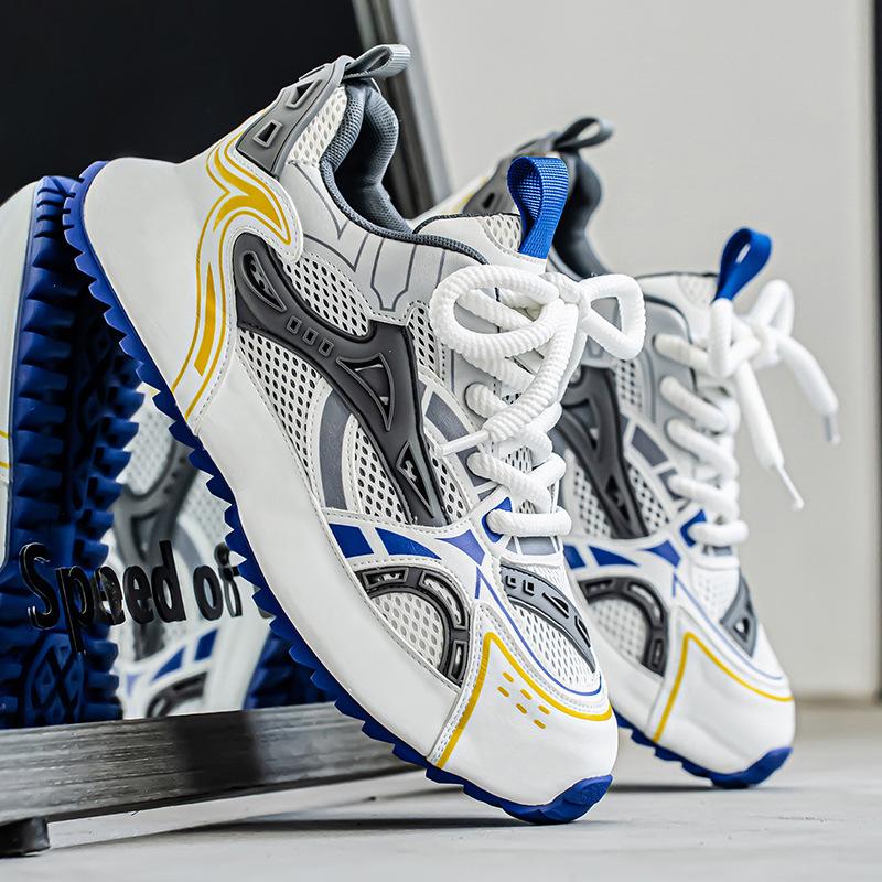 Fashion Men Casual Vintage Sneakers Mesh Breathable Outsole Four Seasons Single Shoe Style Sport Shoes Trendy for Men Basketball Shoes