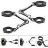 33mm-58mm Uchwyt Reflektora Mocowanie Zacisk Rura Lagowa Uchwyt Lampy 54mm 49mm 45mm 41mm 37mm Motocykl Bobber Cafe Racer Uniwersalny(Pasuje do 45-49mm Czarny)