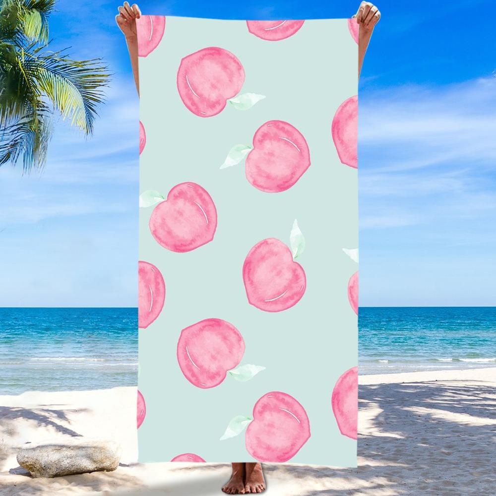 New Summer Colorful Fruit Ultra-Fine Fiber Beach Towel Absorbent Digital Print Quick-Dry Swimming Adult Bath Towel Beach Towel