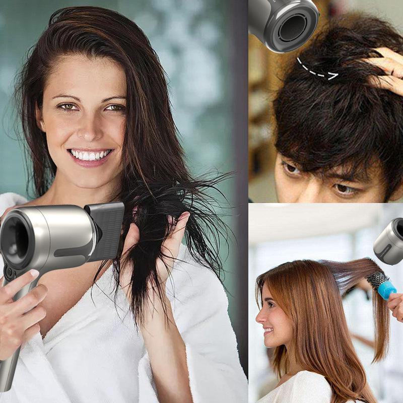 High-Speed Brushless Hair Dryer with Negative Ion Technology and Temperature Control for Home and Dormitory.