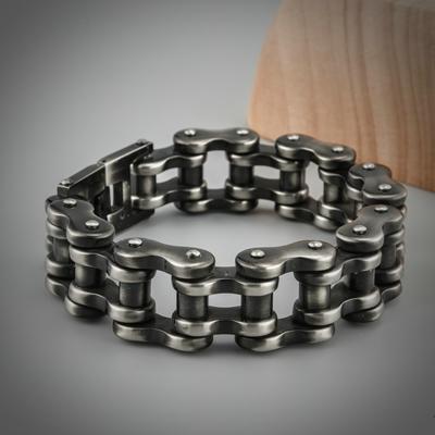 Massive Wide Bracelet Men Rock And Roll Motorcycle Chain Men's Bracelets Heavy Stainless Steel Bangles Biker Jewelry
