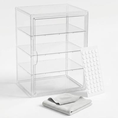 Vitrină Transparentă pentru Colecții cu Capac Magnetic Acrilic Stackable Vitrină Vitrină, Carcasă, Vitrină, Ușă, Carcasă, (1 bucată, 362327cm)