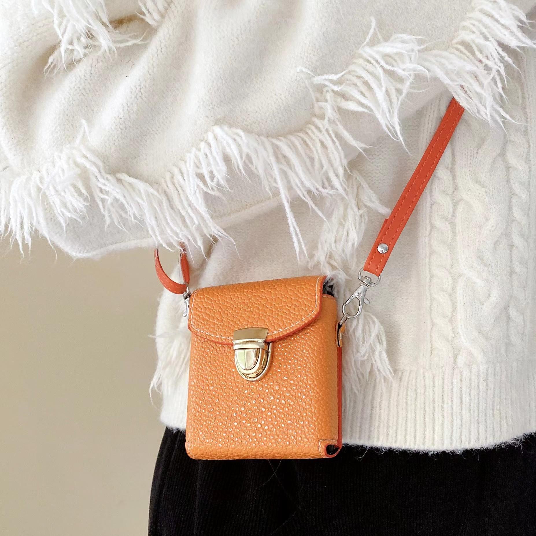 

Сумка-кросбоді 2 в 1 Чохол для телефону для Samsung Galaxy Z Flip 5 3 4 Flip3 Flip4 Flip5 5G Чохол Сумка на плече Ремінець Шкіряна кришка Galaxy Z Flip 5 5G