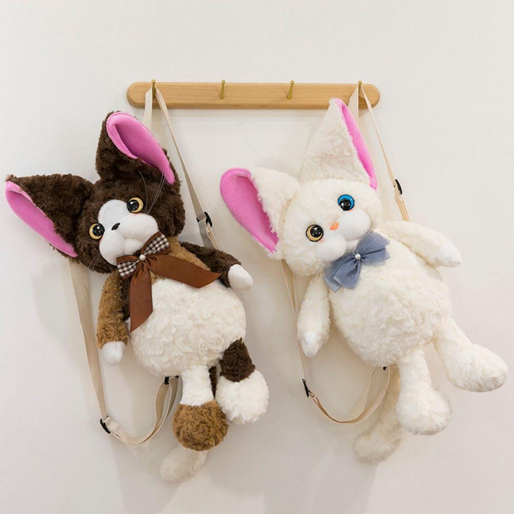 Stuffed Animals Devon Rex Cat Backpack Plush Doll Animals Plush Bag  Birthday Gift