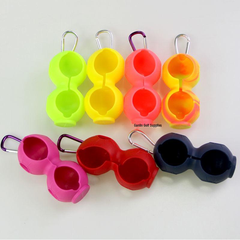 Golf Silicone Ball Covers (2-Pack) - Protective Accessories with Belt Attachment
