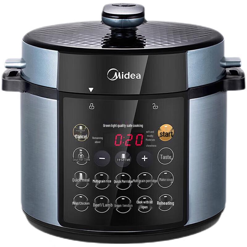 Midea Smart 5L Double Pot Electric Pressure Cooker CN plug (adapter included)