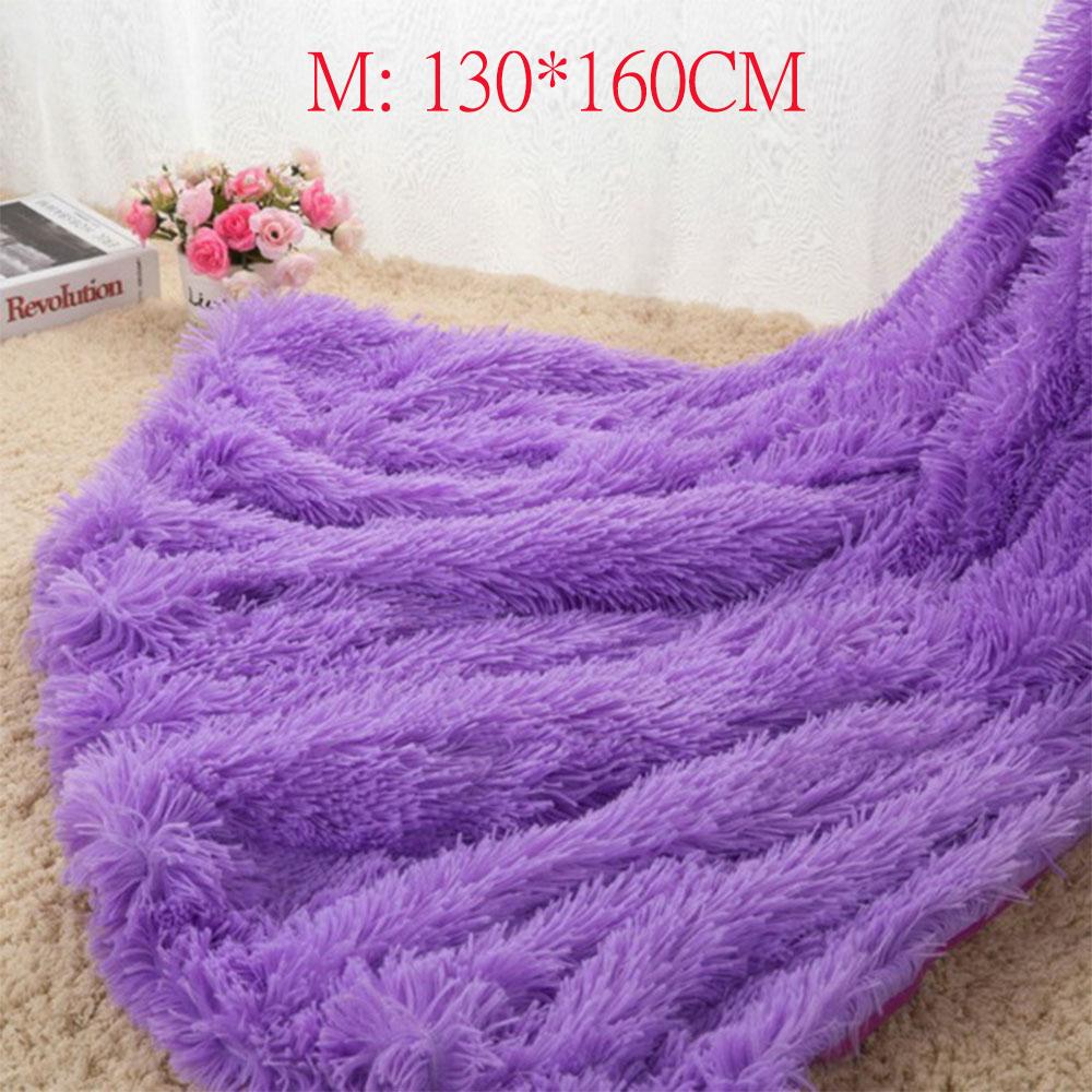 Super Soft Long Shaggy Fuzzy Fur Faux Fur Warm Elegant Cozy With Fluffy Sherpa Throw Blanket