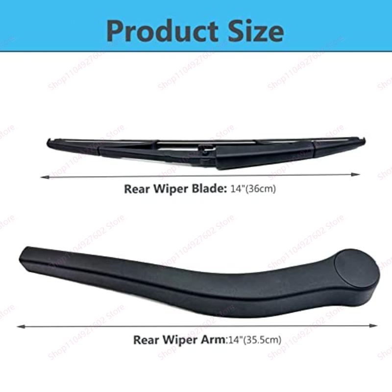 Car Rear Windshield Wiper Arm Blade Set For 2006-2009 Dodge Durango Chrysler Aspen 5135583AA