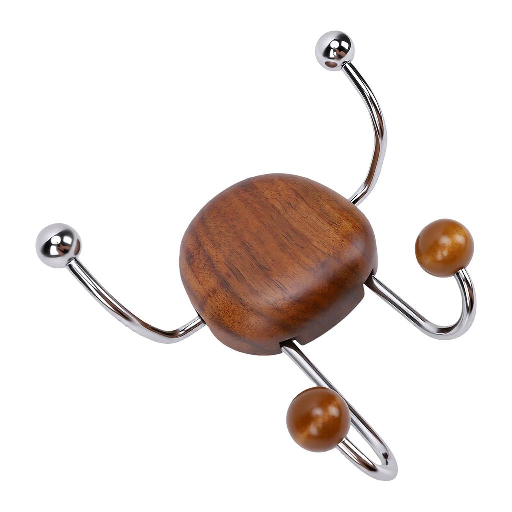 Suction Cup Hook Four Swivel Hook No Drilling Removable Reusable Suction Cup Hanger for Towels Coats Bags Keys