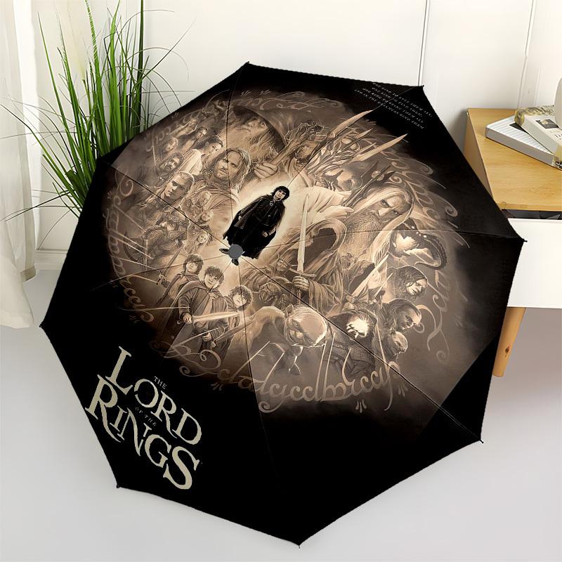 

1pc Lord of the Rings Poster Umbrella with Plastic Handle,Suitable for All Seasons Travel Outdoor Multi-functional UmbrellaDCS198