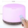 Remote Control 500ml Ultrasonic Aromatherapy Humidifier with Colorful Night Light