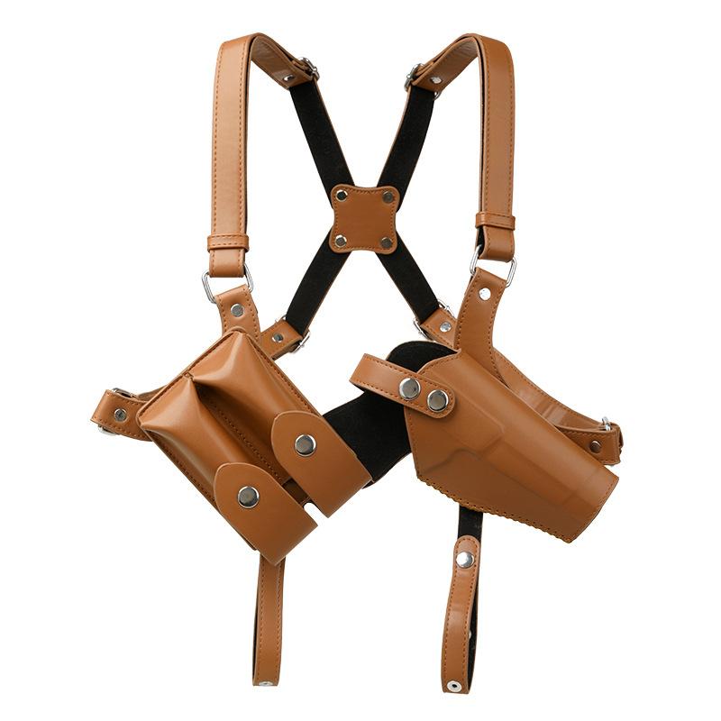 Dual shoulder Concealed Pistol Holster Side back Strap Pistol Holster Outdoor Shoulder Strap Underarm Bag