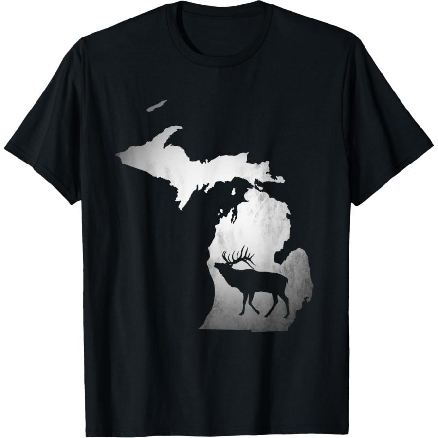 Футболка для охоты на лося в Мичигане S