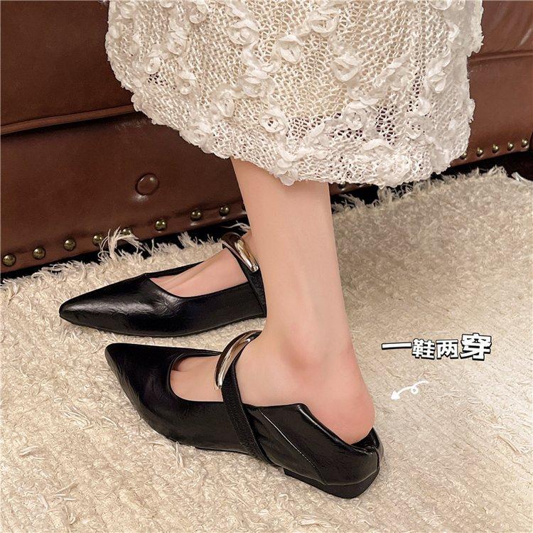 Small fragrant wind inner height increase small square head Mary Jane shoes women's shoes 2025 spring and summer shallow mouth versatile gentle even